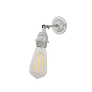 Lome Vintage Bare Bulb Wall Light with Swivel, Polished Chrome
