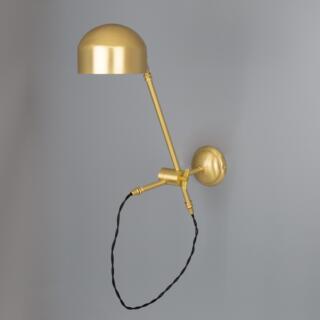 Bogota Swing Arm Wall Sconce in Satin Brushed Brass