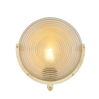 Portland Prismatic Glass Dish Wall Sconce 27cm