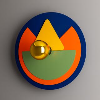 Neptune Colourful Disc Wall Sconce