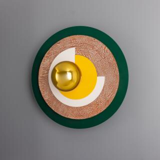 Jupiter Colourful Disc Wall Sconce