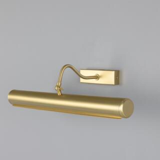Dublin Rounded Brass Picture Light 20", Satin Brass