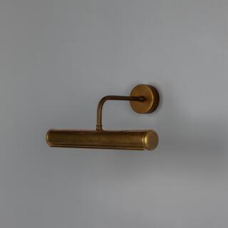 Galle Fixed-Arm Solid Brass Picture Light 35.5cm IP65, Antique Brass