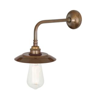Reznor Vintage Wall Sconce with Brass Shade, Antique Brass