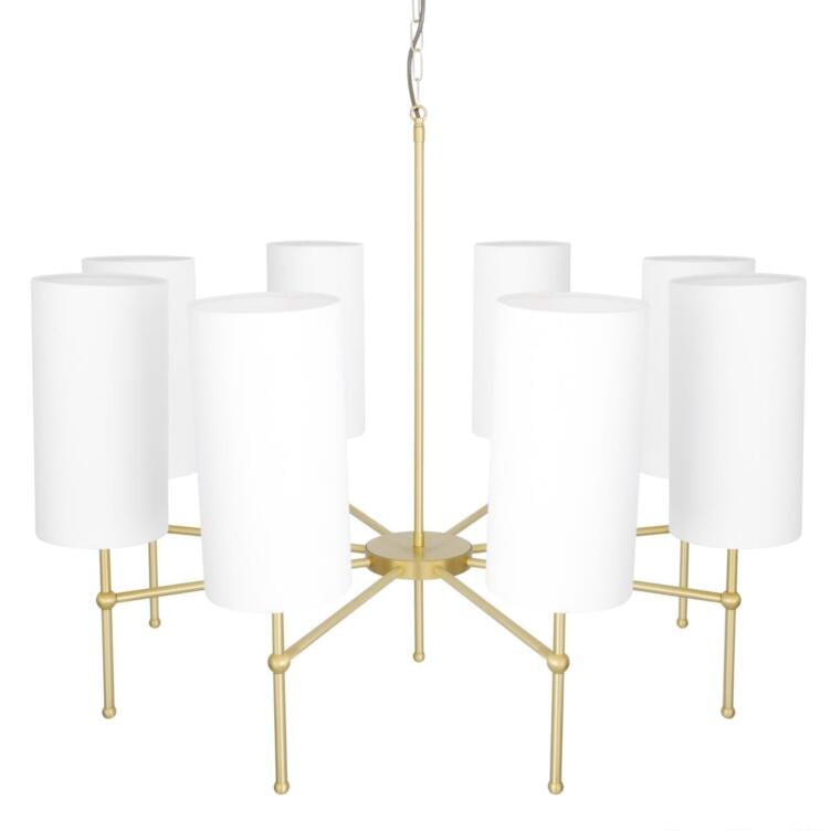 Arizona Modern Eight-Arm Brass Chandelier 50.25" IP20