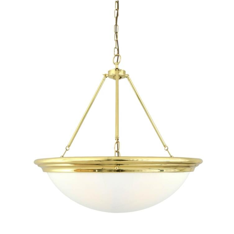 Athlone Traditional Brass and Acrylic Dome Chandelier Athlone Traditional Brass and Acrylic Dome Chandelier