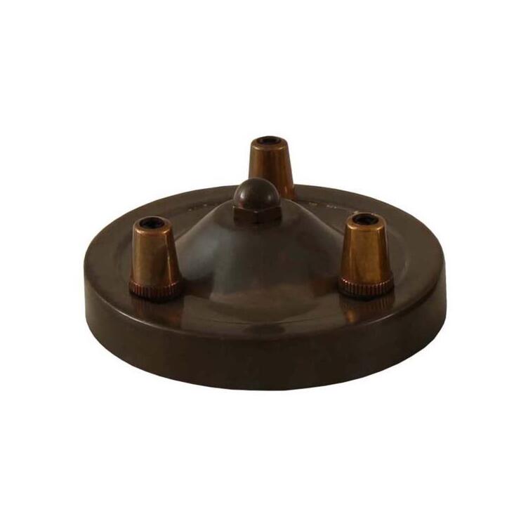 Brass Ceiling Rose 10cm, 1-5 Outlets