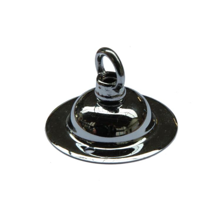 Chrome Plated Ceiling Rose with Closed Hook 2.5"