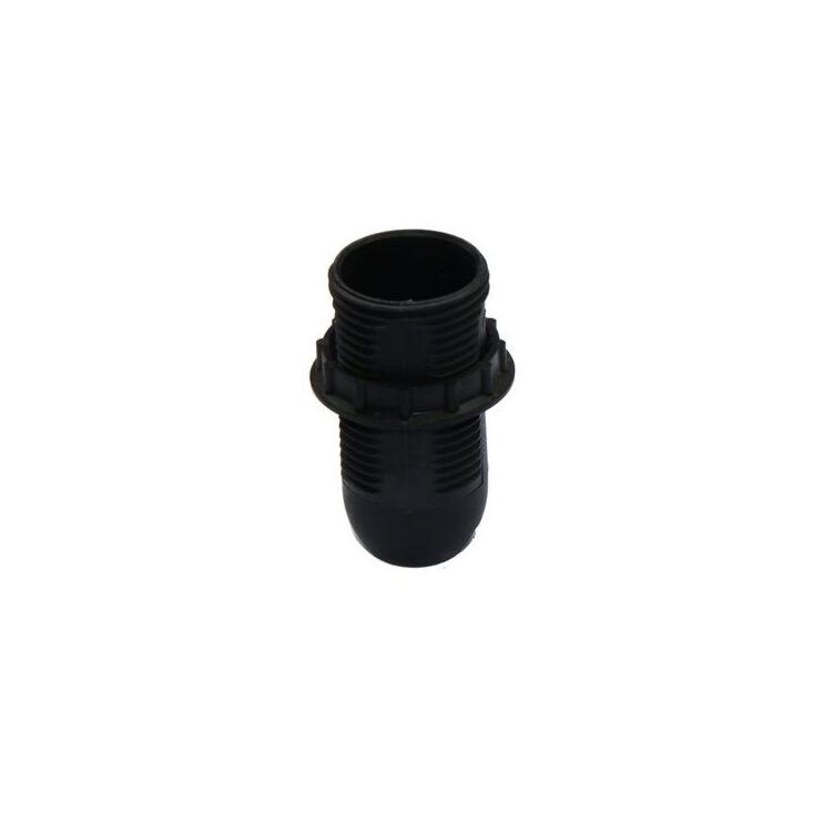 E14 Plastic Lamp Holder with Shade Ring, Black, M10 Entry