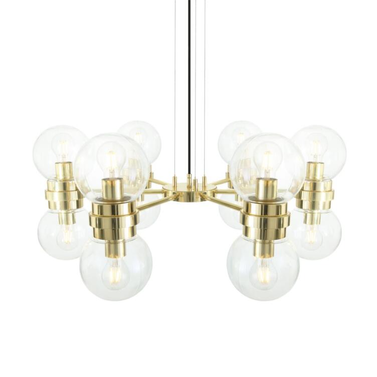 Eske Modern Globe Chandelier, Six-Arm Eske Modern Globe Chandelier, Six-Arm