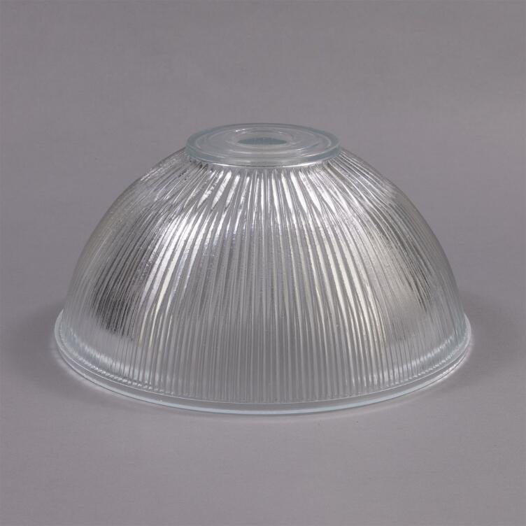 Prismatic Glass Lamp Shade With Flat Collar, Neck Size 1.75"