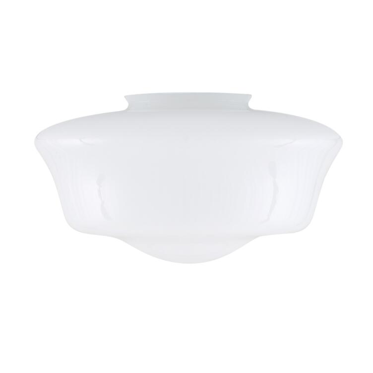 Schoolhouse Glass Lamp Shade 13.75", Neck Size 6"