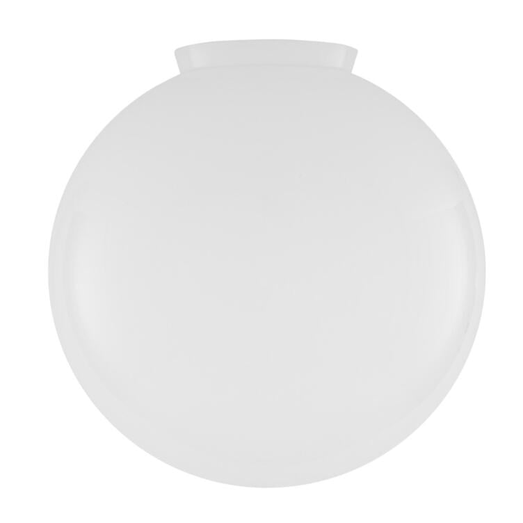 Large Opal Glass Globe Light Shade 15.75", Neck Size 6"