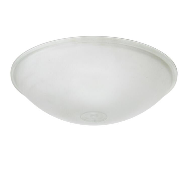 Flush Dish Ceiling Fitting Glass Lamp Shade 15.75", Neck Size 0.25"