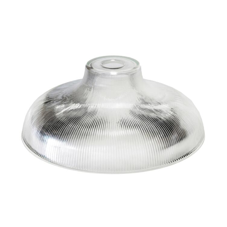 Prismatic Railway Glass Shade 11.75", Neck Size 1.75"