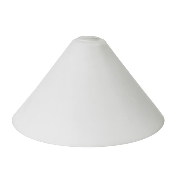 Opal Cone Pool Table Glass Lamp Shade, Neck Size 1.5"