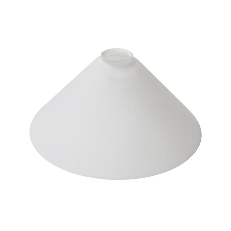 Cone Pool Table Glass Lamp Shade 11.75", Neck Size 2"