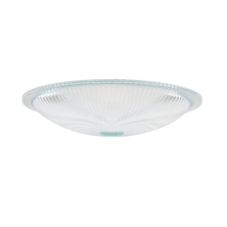 Prismatic Dish Glass Lamp Shade, Neck Size 1.5"