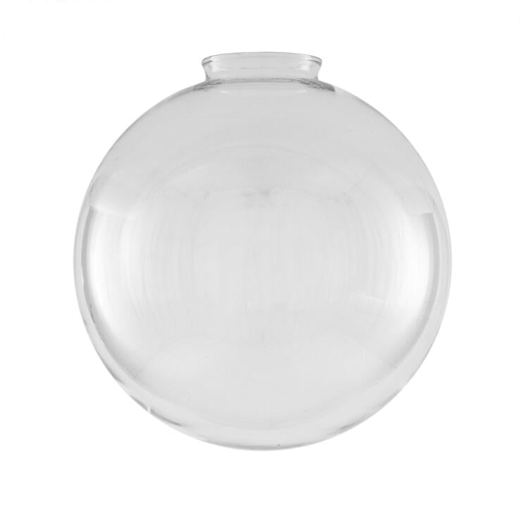 Clear Globe Glass Lamp Shade 11.75", Neck Size 4"