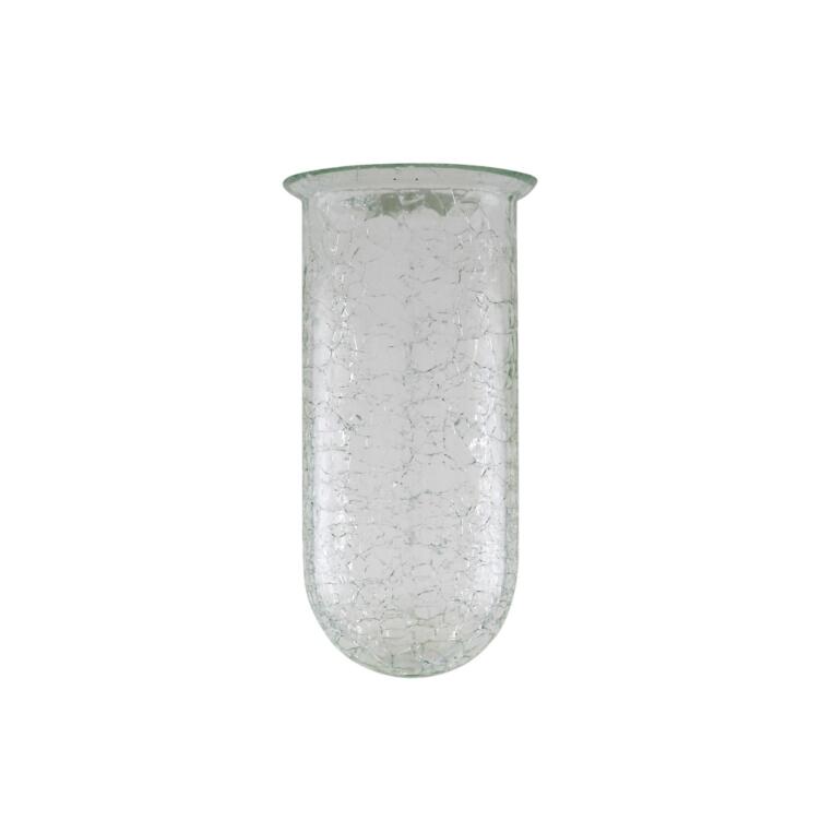 Crackled Well Glass Lamp Shade, Neck Size 3.5"