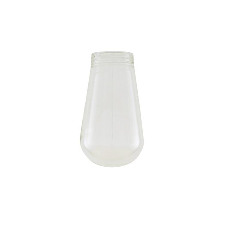 Mullan Waterproof Glass Lamp Shade Replacement, Clear, Neck Size 4.5cm