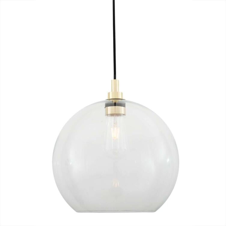 Leith Open Globe Bathroom Pendant Light 35cm IP65