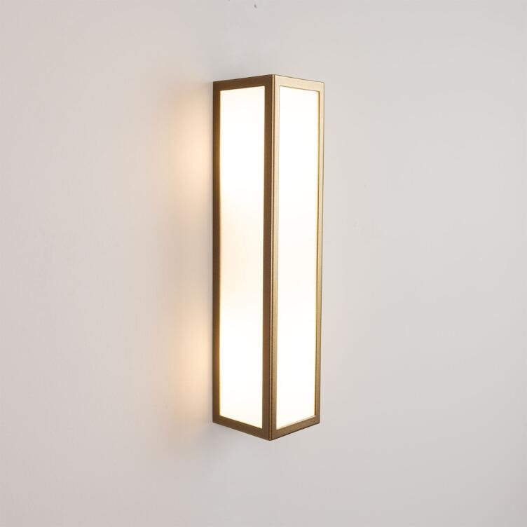 Bata Modern Bathroom Wall Sconce IP65, Powder-Coated Bronze Bata Modern Bathroom Wall Sconce IP65, Powder-Coated Bronze