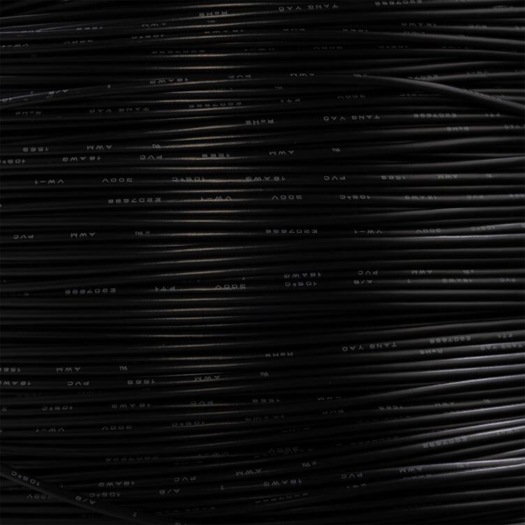 Single Core PVC Electrical Cable, Black Live, UL