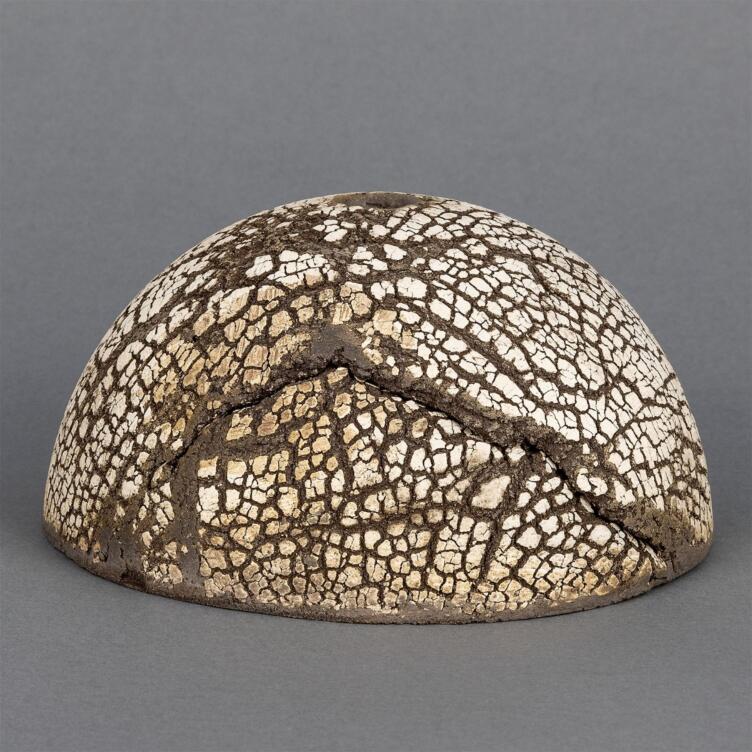 Ferox Black Clay Half Sphere Ceramic Lamp Shade 14cm