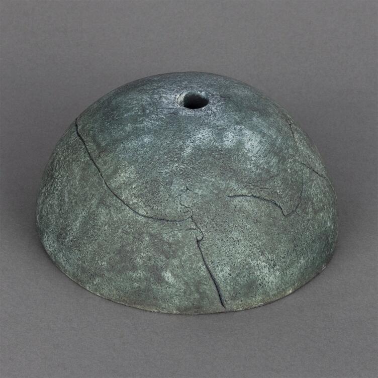 Ferox Blue Earth Half Sphere Ceramic Lamp Shade 14cm