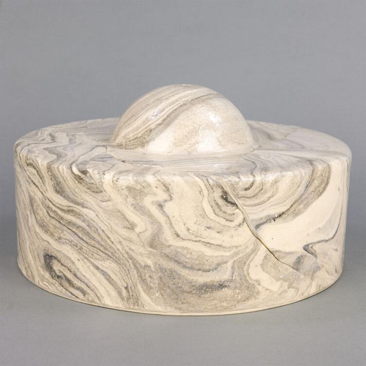 Seville White and Black Marble Ceramic Lamp Shade 28cm