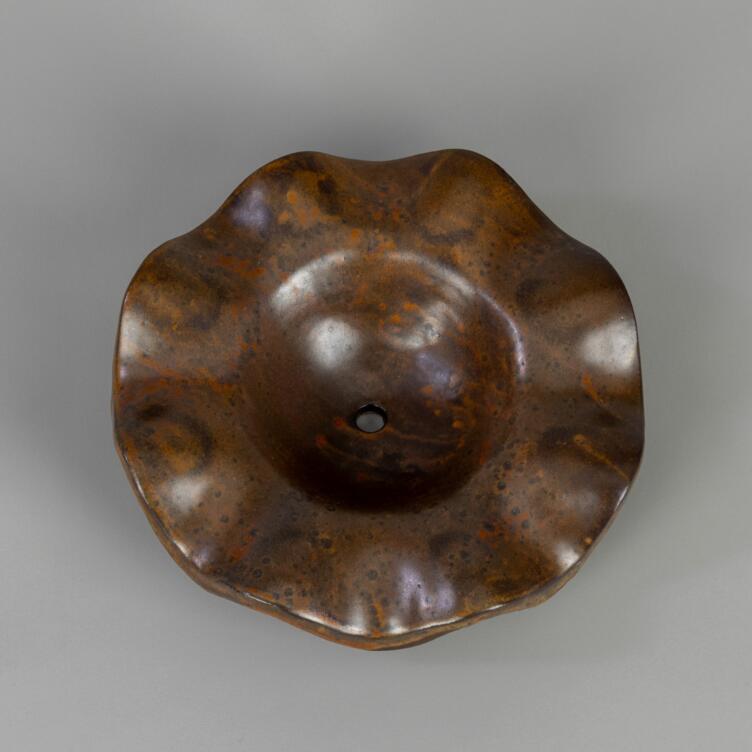 Rivale Ceramic Lamp Shade, Rust Iron 8.25" Rivale Ceramic Lamp Shade, Rust Iron 8.25"
