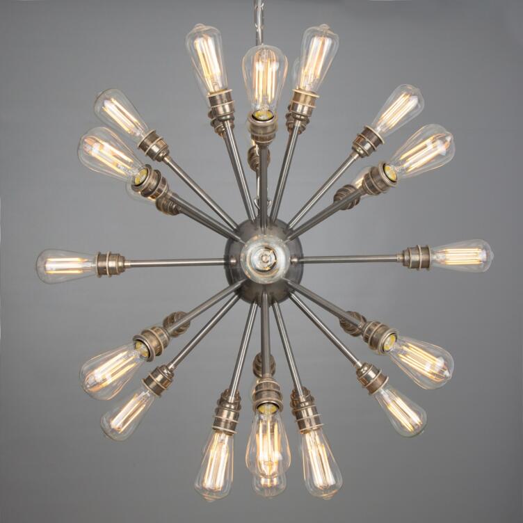 Sapporo Brass Sputnik Chandelier, 29-Arm, Antique Silver Sapporo Brass Sputnik Chandelier, 29-Arm, Antique Silver