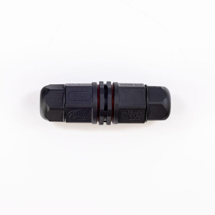 Inline IP68 Waterproof Connector, 3-Pole