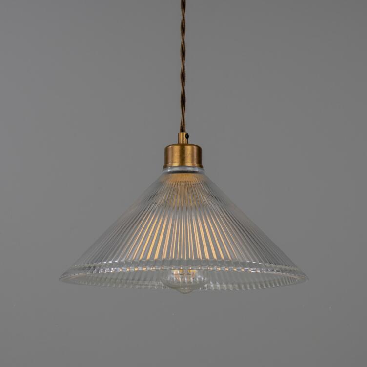Suspension Rebell en verre prismatique, 30 cm IP20