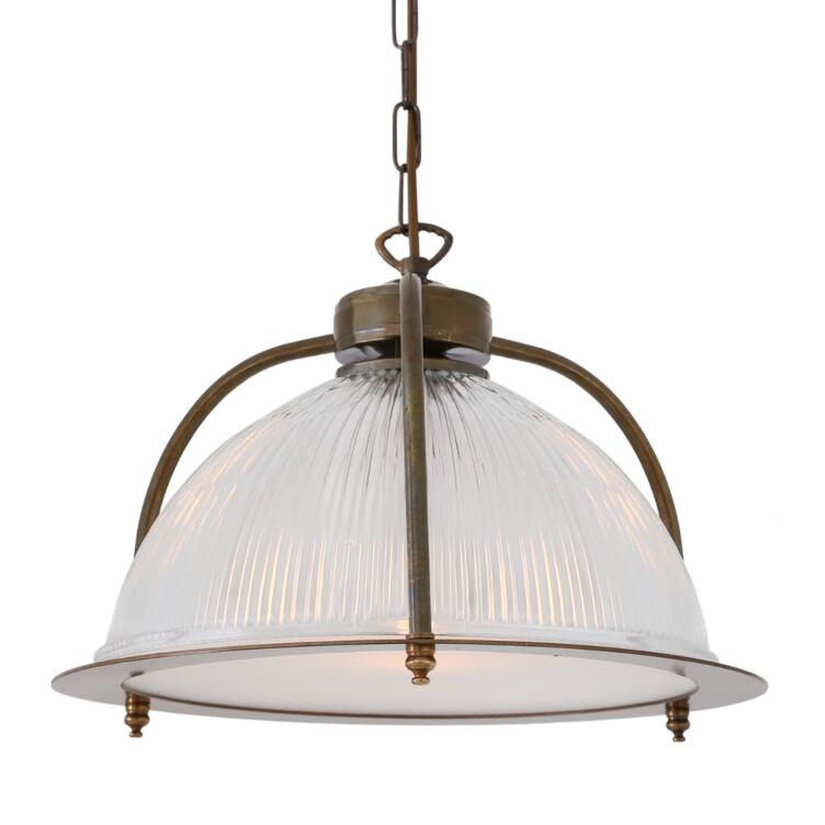 Bousta Prismatic Pendant Light with Diffuser 35cm, Antique Brass Bousta Prismatic Pendant Light with Diffuser 35cm, Antique Brass