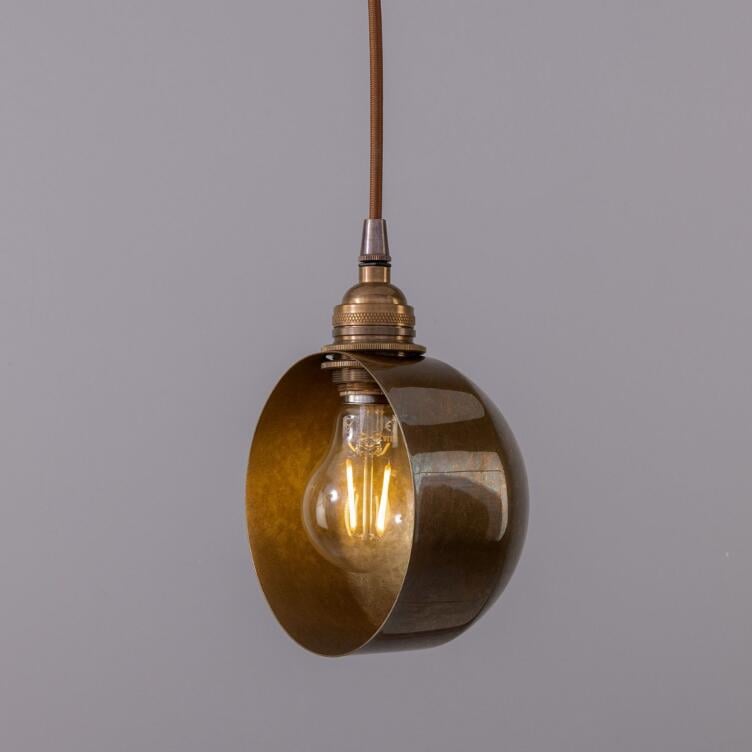 Bogota Modern Brass Pendant Light, Antique Brass Bogota Modern Brass Pendant Light, Antique Brass
