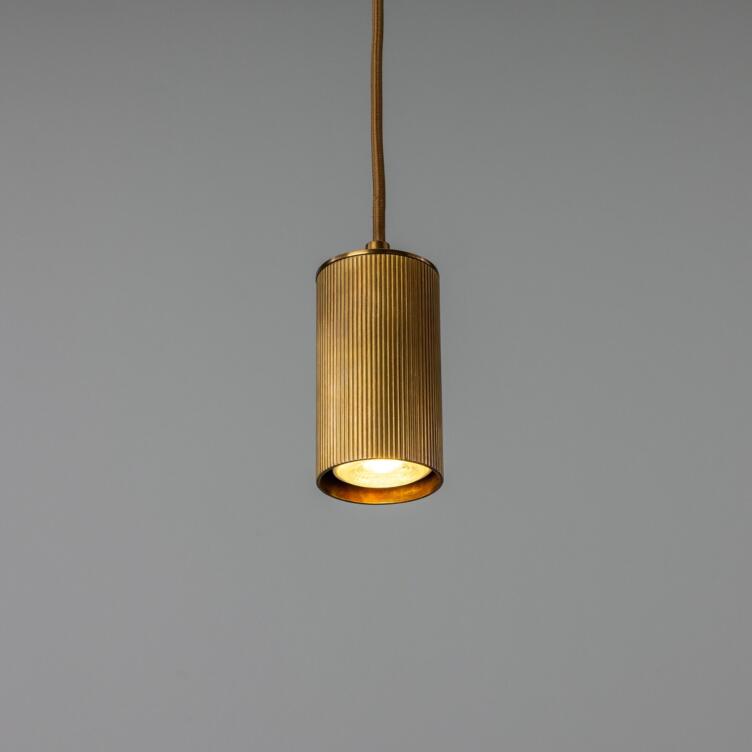Adare Brass Pendant Spotlight 14.5cm IP20, Antique Brass