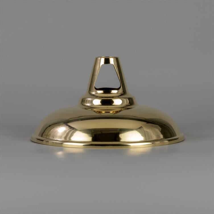 Geneva Raw Brass Dish Shade 12.25" Geneva Raw Brass Dish Shade 12.25"