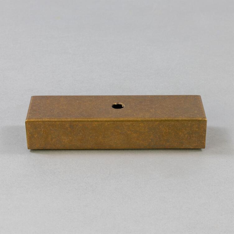 Rectangular Brass Wall Bracket 1.75" x 5.5" Rectangular Brass Wall Bracket 1.75" x 5.5"