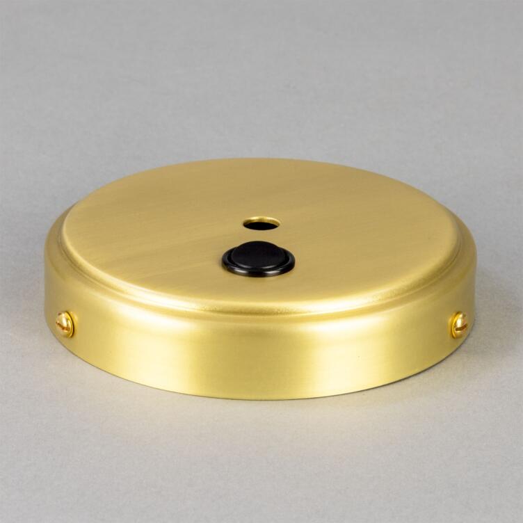 Cast Brass Wall Bracket with Switch 12cm
