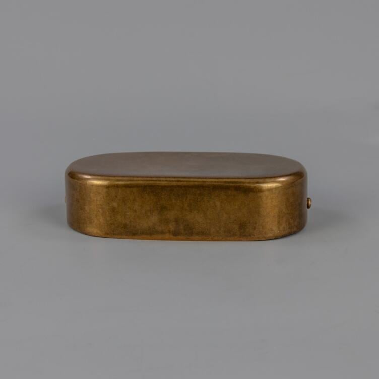 Deep Oval Brass Wall Bracket 6.25" Deep Oval Brass Wall Bracket 6.25"
