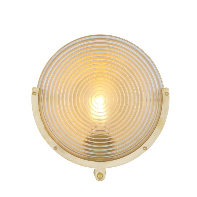 Portland Prismatic Glass Dish Wall Sconce 27cm