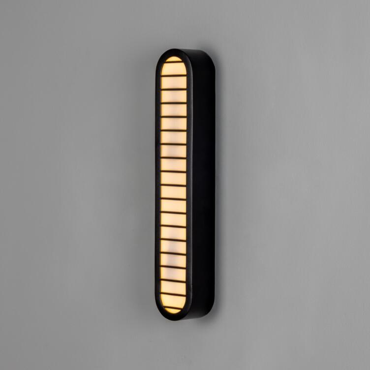 Applique murale Durban LED intégrée à grille verticale, 40 cm IP20