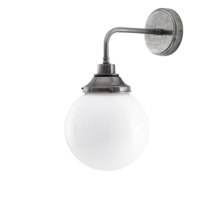 Pelagia Opal Globe Wall Sconce 7.75" IP44 Pelagia Opal Globe Wall Sconce 7.75" IP44