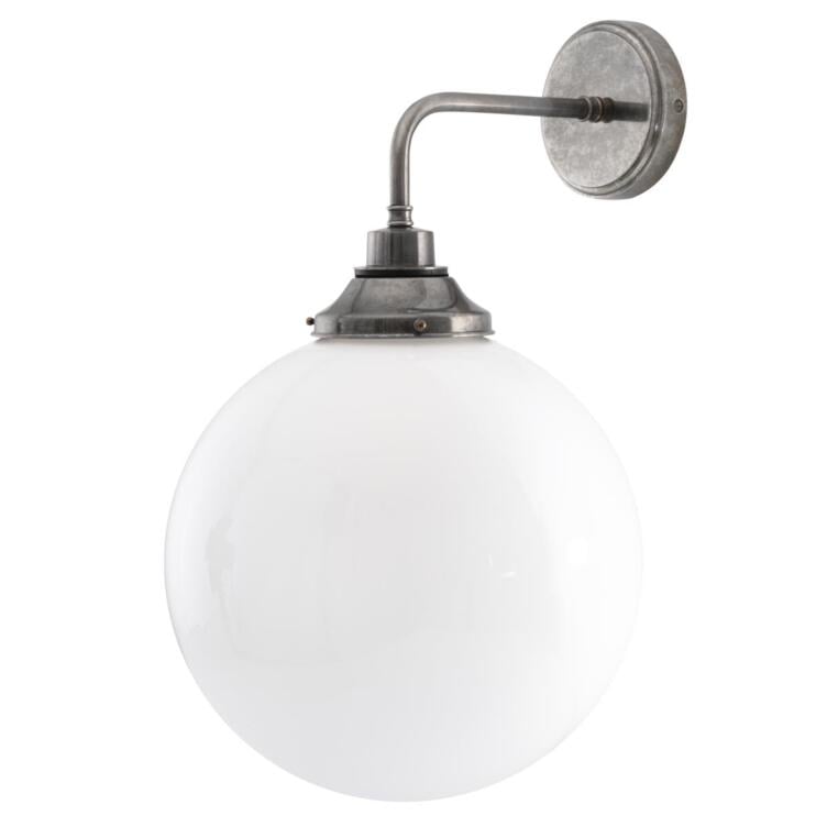 Pelagia Opal Globe Wall Sconce 11.75" IP44 Pelagia Opal Globe Wall Sconce 11.75" IP44