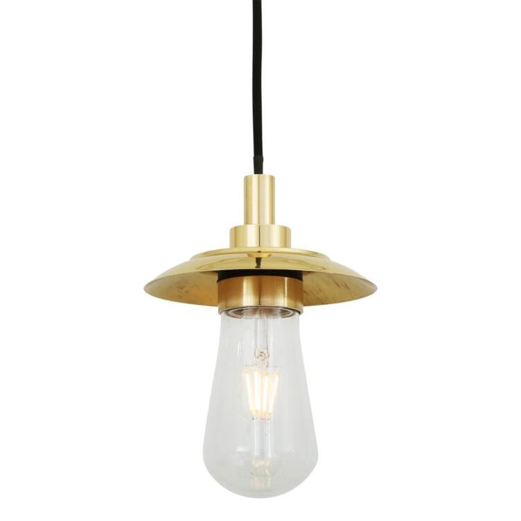 Ren Brass Bathroom Pendant Light 8.75" IP65 Ren Brass Bathroom Pendant Light 8.75" IP65
