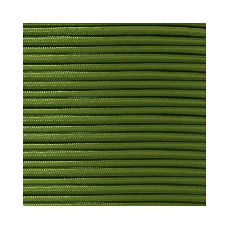 Sage Green Fabric Braided Cable, 2 Core Round