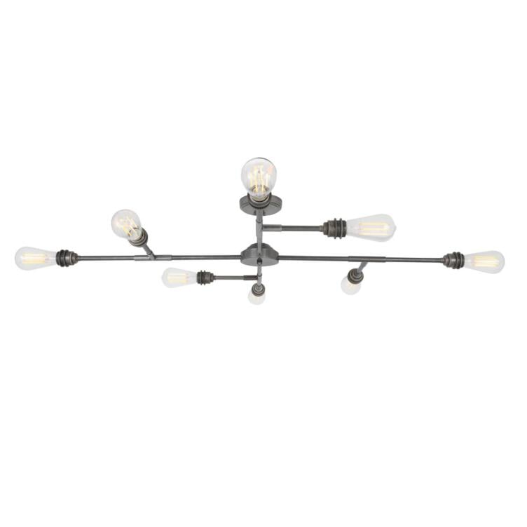 San Felipe Vintage Flush Chandelier, Eight-Arm San Felipe Vintage Flush Chandelier, Eight-Arm