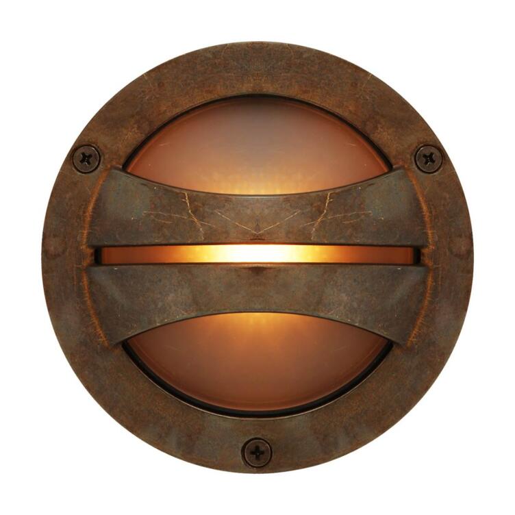 Seri Outdoor Brass Flush Wall Light 14cm IP54, Antique Brass Seri Outdoor Brass Flush Wall Light 14cm IP54, Antique Brass
